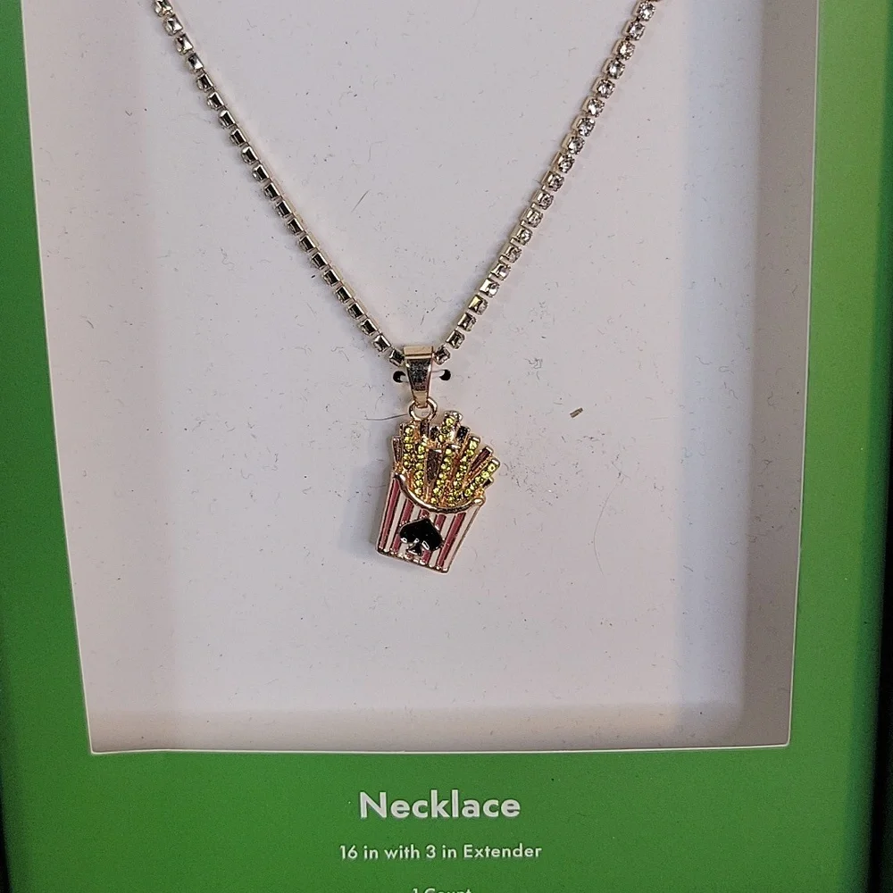 Kate‎ Spade French Fries Pendant Necklace NIB Novelty Charm